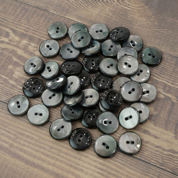 Пуговицы CONCEPT Mother of Pearl, размер 24, полиэстер, цвет COL.2 Tahiti. Арт 75315-024-COL.2TAHITI