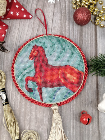 Набор для создания пинкипа "Красные кони". Арт 21.002.39