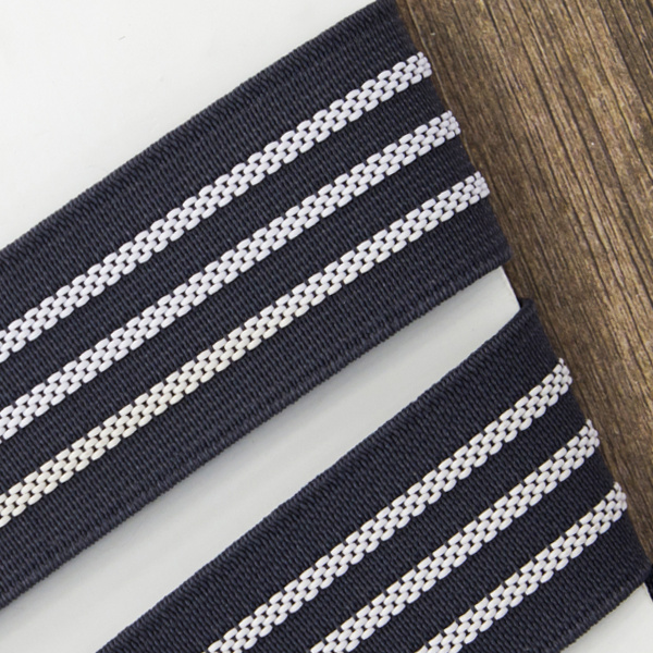 Резинка поясная с фиксацией, 32 мм, цвет серый. Арт 822782432L4006