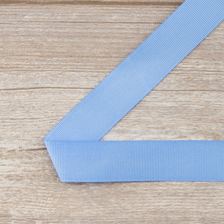 Лента репсовая SAFISA, 25 мм, 25 м, цвет 65 голубой. Арт 350-25мм-65