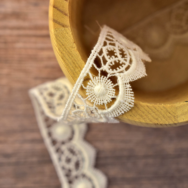 Гипюр, 21 мм, цвет шампань. Арт K053/72