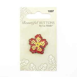 Пуговицы "Beautiful Buttons",Pink Flower. Арт 1007                    