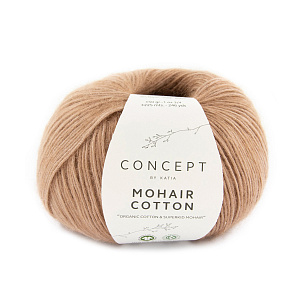 Пряжа Mohair Cotton, 70% хлопок, 30% мохер, 50 г, 225 м