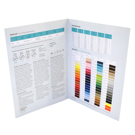Цветовая карта,  AMANN GROUP METTLER, SERAFLEX. Арт 105130