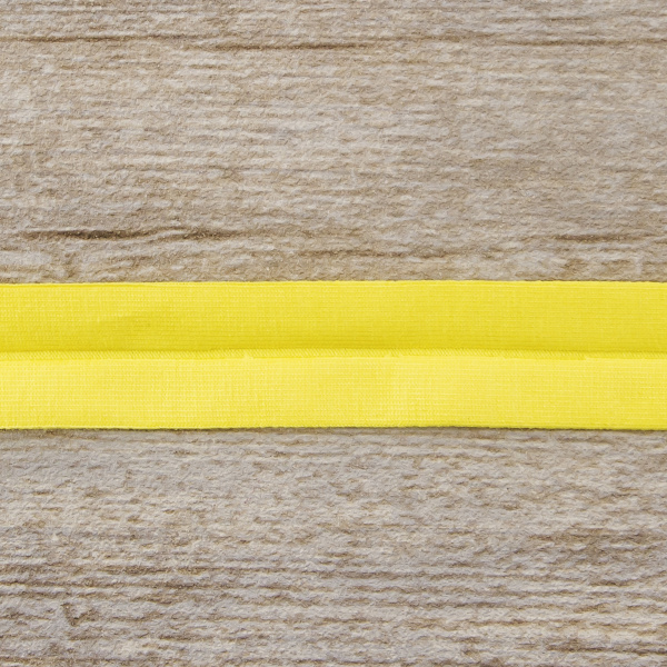 Косая бейка хлопок, 20 мм, 20 м, цвет 32, желтый. Арт 6598-20мм-32