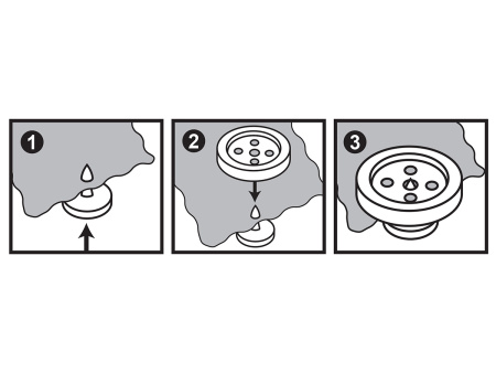 Пуговица-заклепка, 11 мм, цвет белый. Арт 441.11.WHIT