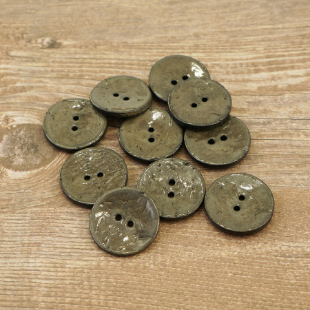 Пуговицы CONCEPT, размер 40, кокос, цвет COL.9 темно-серый. Арт 1919H-040-COL.9