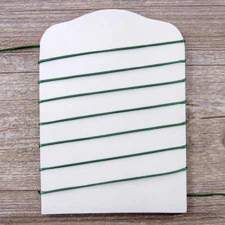 Шнур атласный мини-рулон, 1,5 мм, 4,5 м, цвет 43, морская волна. Арт P00470-1,5мм-43         