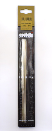 Спицы, чулочные, сталь, addiSteel №2, 20 см. Арт 150-7/2-20