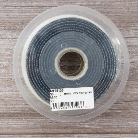 Тесьма ременная декоративная, 30 мм, цвет ментоловый, 10 м. Арт 35136-30мм-01