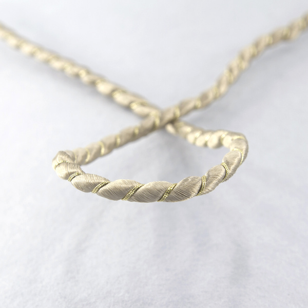 Шнур витой PEGA, серебро, 4 мм. Арт 845219740DA002          