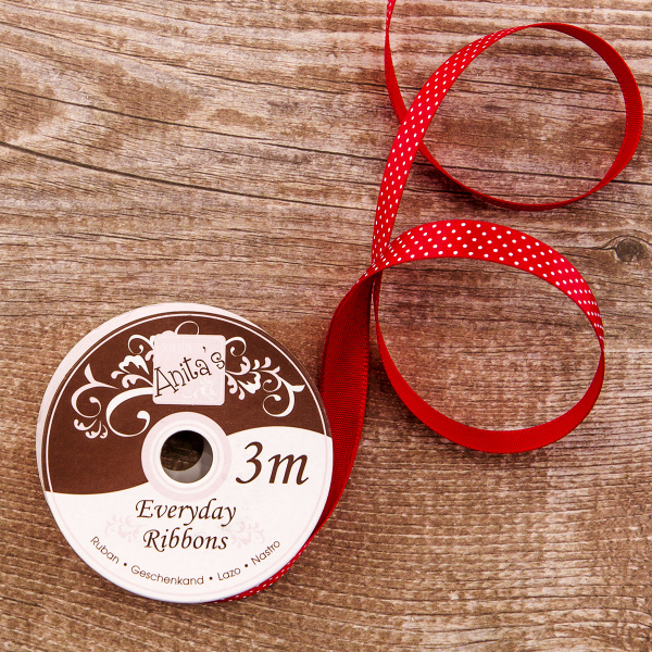 Лента в рулоне для скрап-проектов, цвет красный. Арт ANT378403