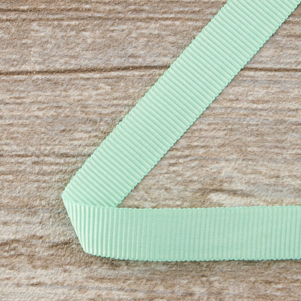 Лента репсовая SAFISA, 10 мм, 25 м, цвет 53 ментоловый. Арт 350-10мм-53