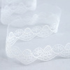 Вышивка на тюле, 36 мм, цвет белый. Арт I644/01