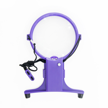 Лупа на шнурке c подсветкой. Арт 989                     