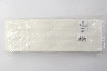 Шитье-вышивка на батисте, прошва, 90 мм, цвет белый. Арт 20914/B