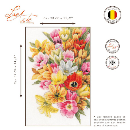 Набор для вышивания "Cover me in tulipst" . Арт PN-0202674