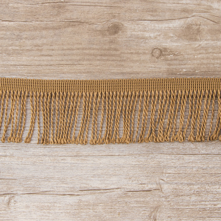 Бахрома витая, 60 мм, цвет темно-бежевый теплый. Арт PP-60 col.710