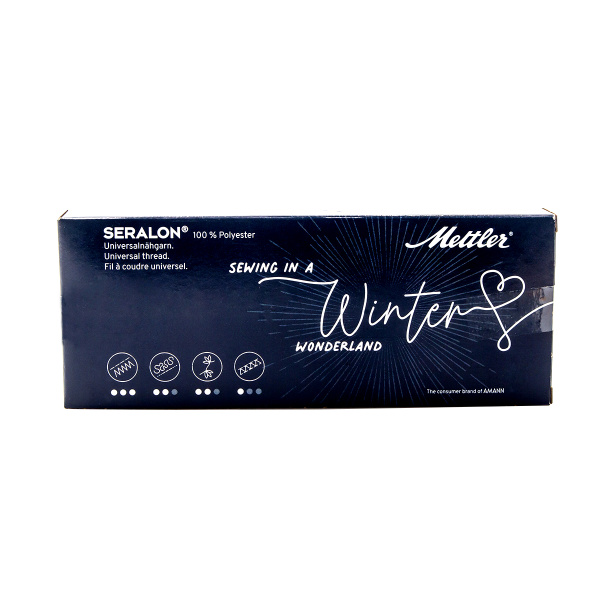 Набор с нитками Seralon  "Оттенки Зимы" в подарочной упаковке, 8 катушек. Арт SE8WINTER-KIT