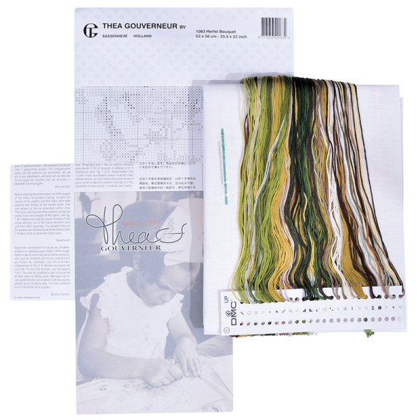 Набор для вышивания "Осенний букет", канва лён 32 ct. Арт 1083                    