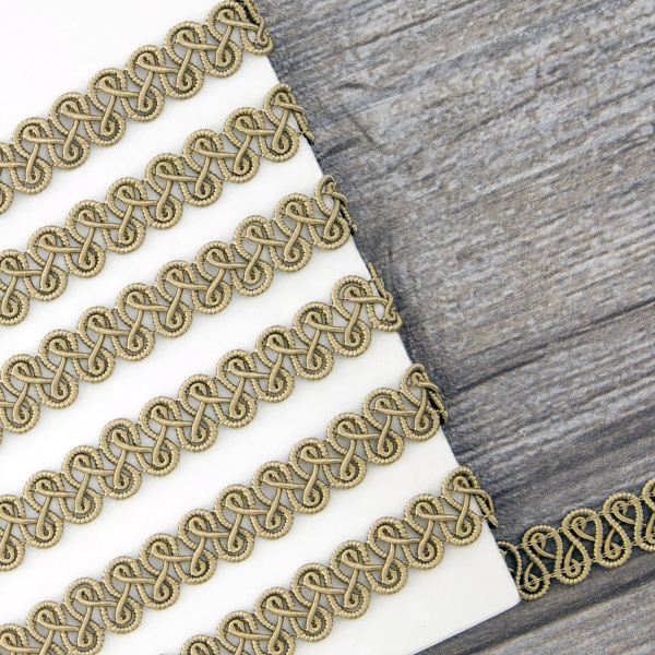 Тесьма PEGA тип отделочная, цвет бежевый, 14 мм. Арт 844113213A1903          