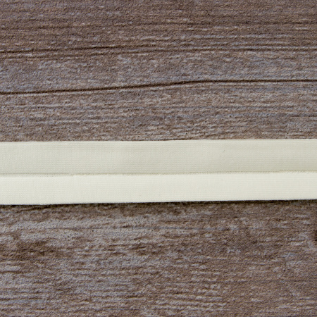 Косая бейка хлопок, 20 мм, 20 м, цвет 56, 056 кремовый. Арт 6598-20мм-56