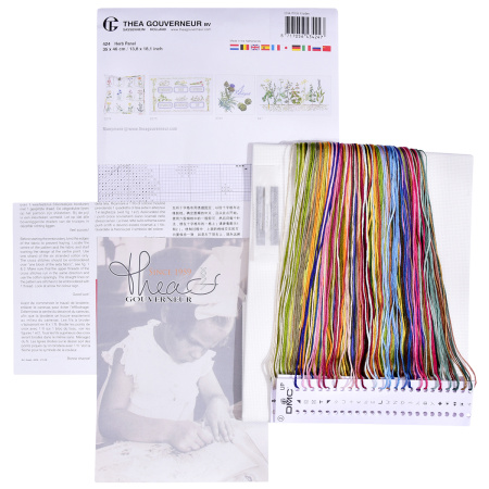 Набор для вышивания "Травы", канва аида 18 ct. Арт 424A                    