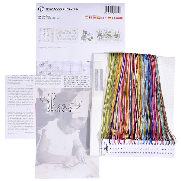 Набор для вышивания "Травы", канва аида 18 ct. Арт 424A                    