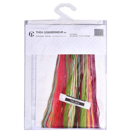 Набор для вышивания "Пылкий Цветок", канва лён 36 ct. Арт 411                     