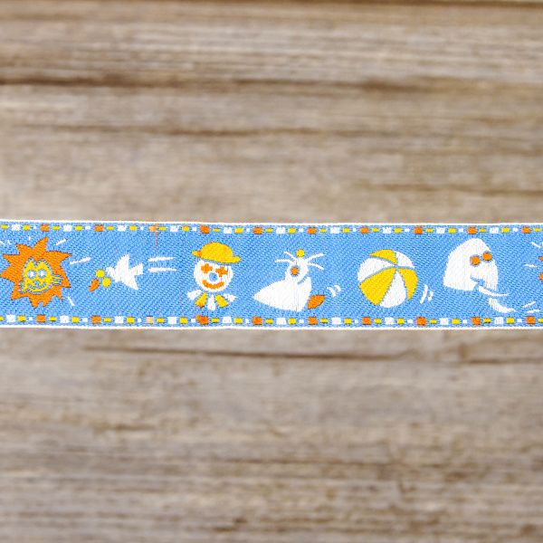 Лента жаккард SAFISA, 20 мм, 15 м, цвет 01. Арт 9108-20мм-01             