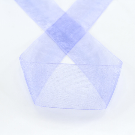 Лента органза SAFISA мини-рулон, 39 мм, 2 м, цвет 08, сиреневый. Арт P00520-39мм-08          