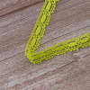 Мерсеризованное хлопковое кружево, 15 мм, цвет лайма. Арт 1798/21                 