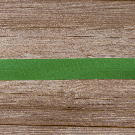 Косая бейка атласная 30 мм, 25 м, цвет 25, зеленый. Арт 6260-30мм-25            