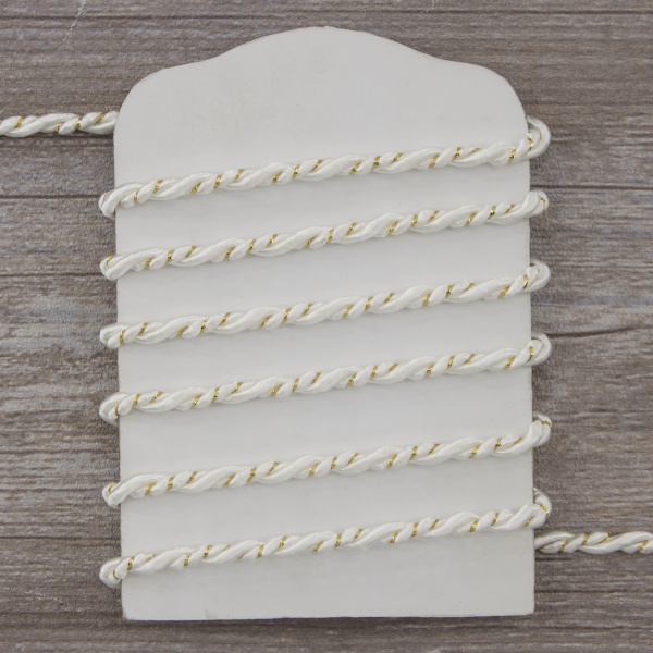 Шнур витой PEGA, белый, 5 мм. Арт 845219850DA702          