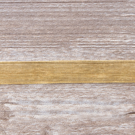 Лента органза SAFISA мини-рулон, 15 мм, 3,5 м, цвет 54, золотистый. Арт P00520-15мм-54          