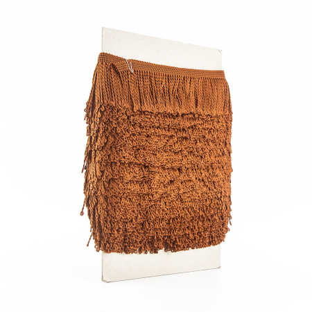 Бахрома витая, 60 мм, цвет коричневый. Арт PP-60 col.708