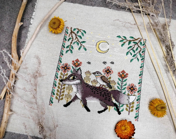 Набор для вышивания "Лисонька и птица". Арт 03.017.19