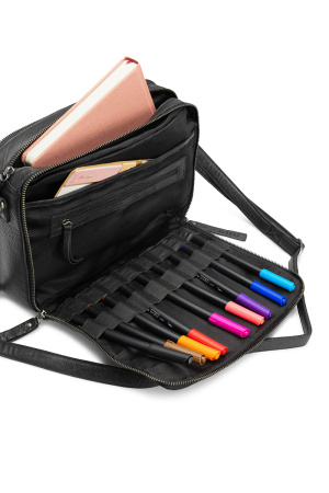 Сумка органайзер через плечо "Cathy" Black. Арт QB-4450R1/Black