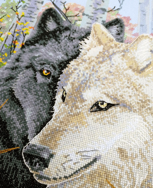 Набор для вышивания  "Волки". Арт 03.014.21