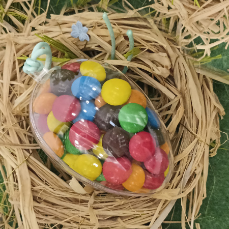 Яйцо из прозрачного пластика разъемное, 6 см. Арт 3906737