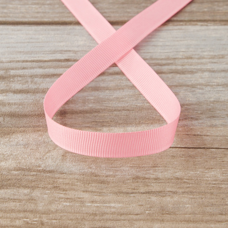 Лента репсовая SAFISA, 10 мм, 25 м, цвет 06 розово-персиковый. Арт 350-10мм-06