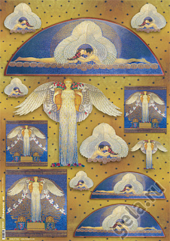 Карта для декупажа "Ангел". Арт DFG342                  