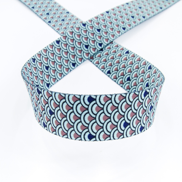 Резинка декоративная, 30 мм, цвет ментоловый, 10 м. Арт 35133-30мм-01