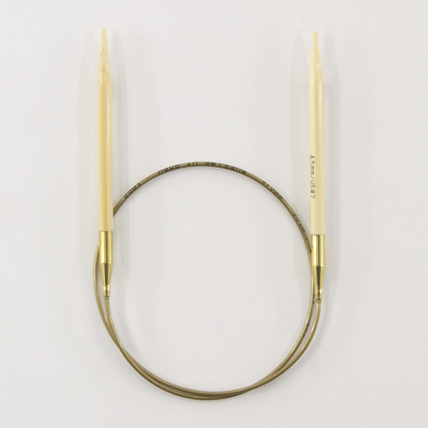 Спицы, круговые, бамбук addiNature BAMBOO №4,5, 50 см. Арт 555-7/4.5-50