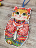 Набор для вышивания на пластиковой канве "Кот Баюн и Кошка Матрешка". Арт 23.001.14