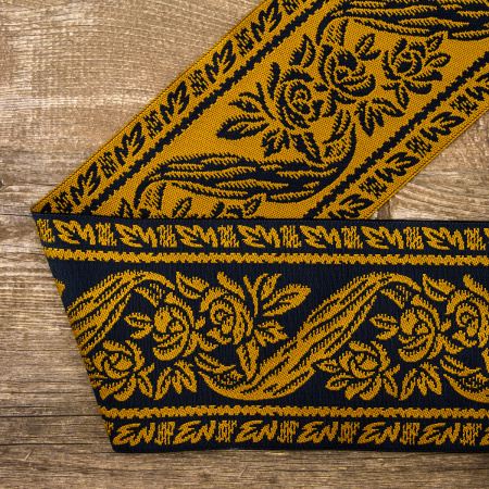 Лента жаккард SAFISA, 100 мм, 15 м, цвет 02. Арт 9090-100мм-02            