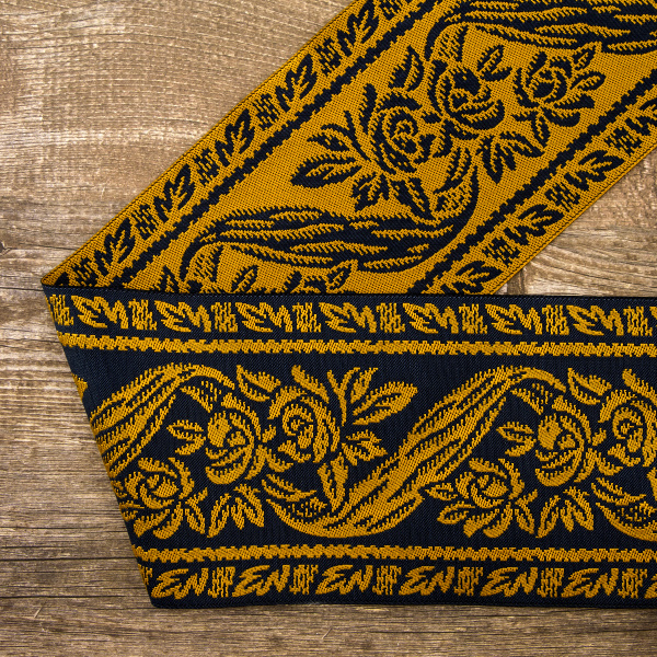 Лента жаккард SAFISA, 100 мм, 15 м, цвет 02. Арт 9090-100мм-02            