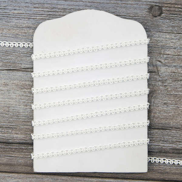 Тесьма PEGA тип отделочная, цвет белый, 5 мм. Арт 844115005B1101          