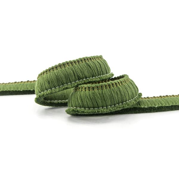 Бахрома декоративная, 30 мм, цвет зеленый. Арт BT - 30c - col.B-19