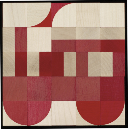 Мозаика из кубиков дизайнерская NAEF BASIC "Ornabo" 3+, натуральное дерево, 2 цвета, 25 деталей. Арт 9410